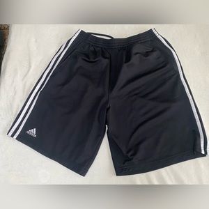 🧹4️⃣ for $20 Adidas Man Shorts Black With Three White Stripes Size M